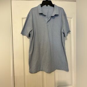 Lululemon evolution pique polo size large light blue